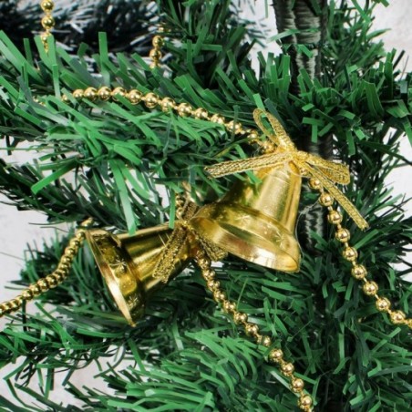 Cordão De Bolinha Enfeite Natalino Sinos 3cm x 2m - Compre Agora!