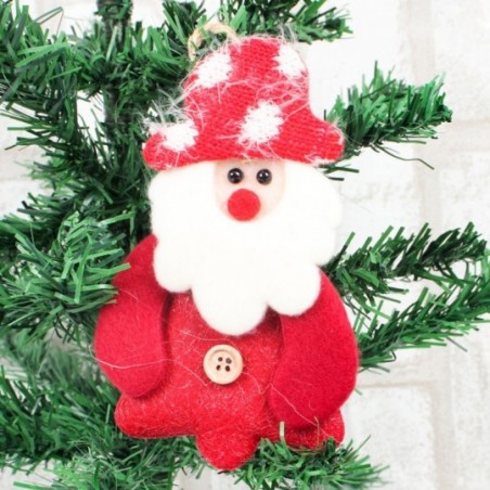 Pendente Boneco Papai Noel 13cm Enfeite Árvore Natal - Compre Agora!