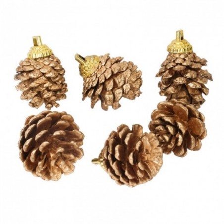 Kit Pendente Pinhas 3cm Enfeite Para Árvore De Natal - Compre Agora!