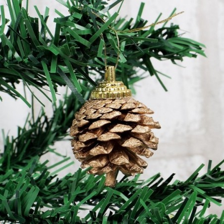 Kit Pendente Pinhas 3cm Enfeite Para Árvore De Natal - Compre Agora!