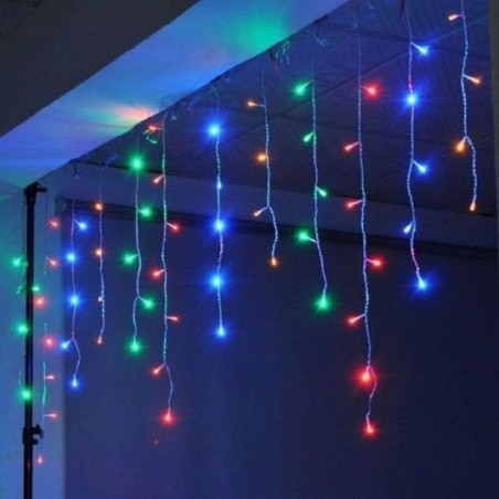 Pisca Pisca Cascata Colorido 200 Lâmpadas Led 127V 3,8M