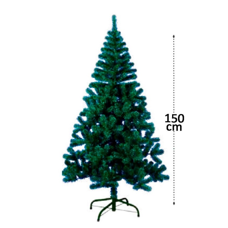 Árvore De Natal Verde 150 Cm Com 320 Galhos Grande - Feira da Madrugada SP