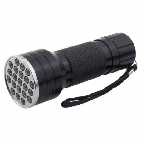 Mini Lanterna UV Com 21 LEDs Lâmpada Luz Ultravioleta - Feira da Madrugada SP
