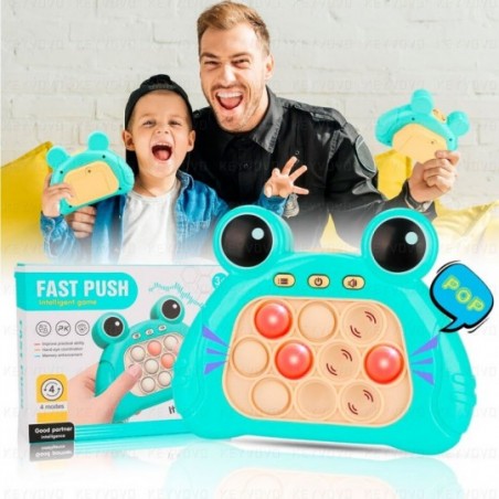 Pop-it Game Eletrônico Anti Stress A Pilha Fast Push Portátil - Feira da Madrugada SP