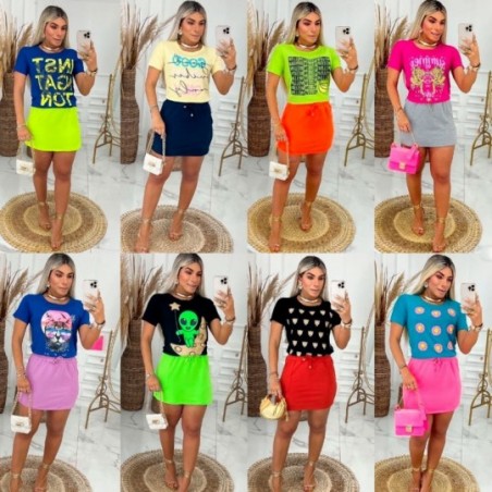 Blusa T-shirt Estampada Feminina Manga Curta Baby Look - Feira da Madrugada SP