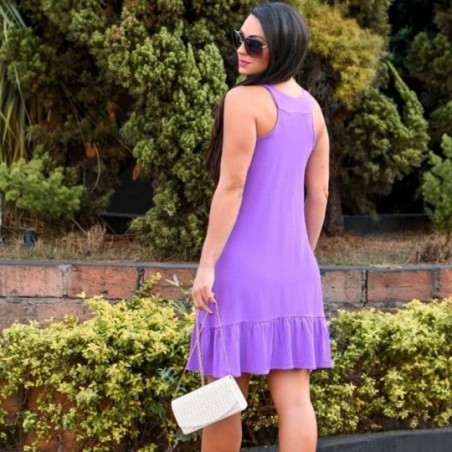 Vestido Regata Feminino Decote Com Argolas Douradas Curto - Feira da Madrugada SP