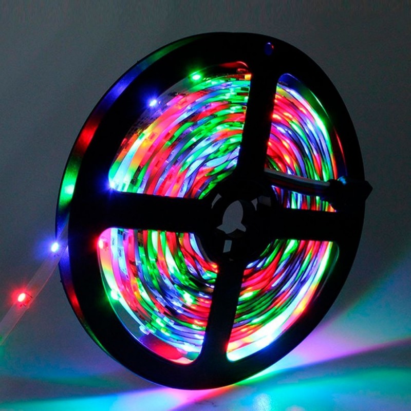 Fita Led Ultra Rgb 5050 3M Com Controle Rolo 16 Cores - Feira da Madrugada SP