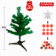 Kit Mini Árvore 30cm 25 Galhos + 22 Enfeites De Natal - Compre Agora!