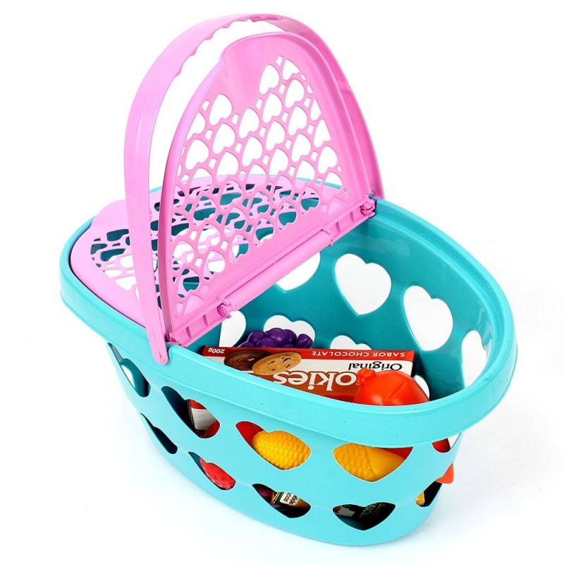 Cesta Piquenique Brinquedo Infantil Com 15 Peças Zuca Toys