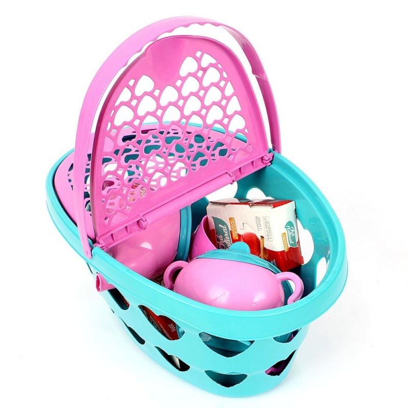 Cesta Chazinho Brinquedo Infantil Com 14 Peças Zuca Toys
