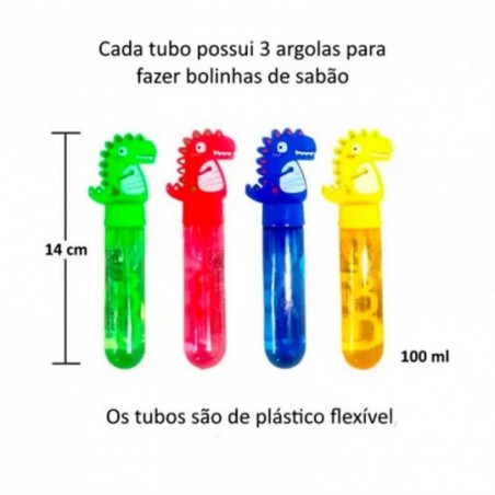 Bolha De Sabão 13 Cm Dragão Colorido Infantil - Feira da Madrugada SP