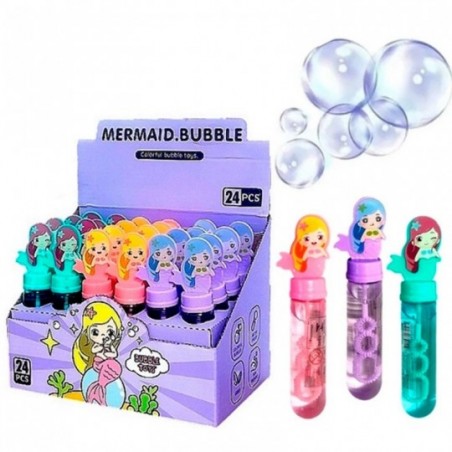 Bolha De Sabão 13 Cm Sereia Colorido Infantil - Feira da Madrugada SP