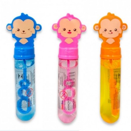Bolha De Sabão 13 Cm Macaquinho Colorido Infantil - Feira da Madrugada SP