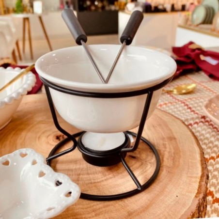 Jogo De Fondue Halle Com 5 Peças 140 Ml A Vela - Feira da Madrugada SP