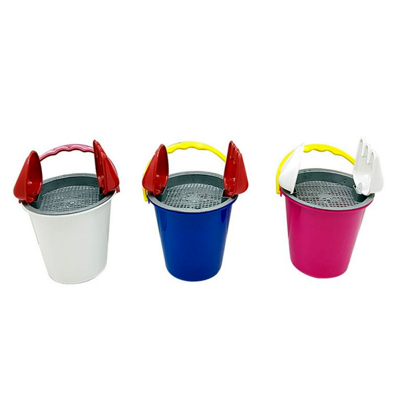 Brinquedo Balde De Praia Pequeno Areia 4 Peças 13cm - Compre Agora!