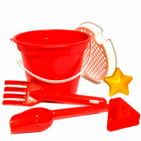 Brinquedo Balde De Praia Pequeno Areia 4 Peças 13cm - Compre Agora!