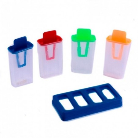 Kit 4 Formas Para Picolé De Plástico Colorido Sorvetinho - Feira da Madrugada SP