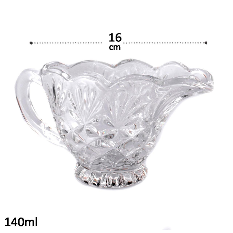 Molheira De Cristal Dublin Lyor Com Alça 140ml - Compre Agora!