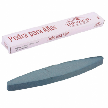 Pedra Para Afiar Facas E Lâminas Formato Tipo Canoa 22cm - Compre Agora!