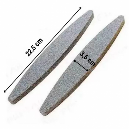 Pedra Para Afiar Facas E Lâminas Formato Tipo Canoa 22cm - Compre Agora!