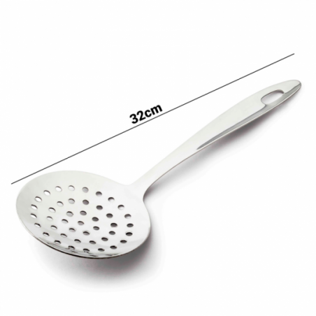 Escumadeira De Aço Inox Média Para Arroz 32cm