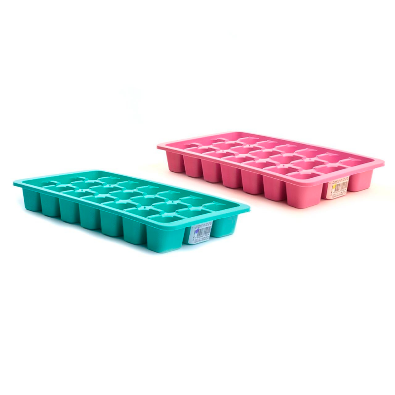 Forma De Plástico Para Gelo 21 Cubos Compartimentos - Compre Agora!