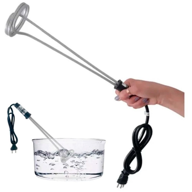 Aquecedor Ebulidor De Água Bebibas Portátil 220V 1000W - Feira da Madrugada SP