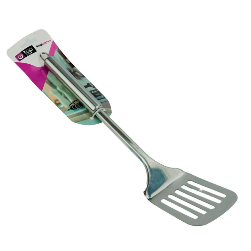 Espátula De Cozinha Vazada Em Aço Inox 33,5 cm No Atacado - Compre Agora!