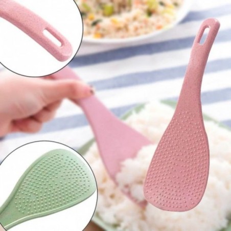 Colher De Arroz Com 2 Peças Plástico Colorido Utensílios 19 Cm - Feira da Madrugada SP