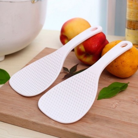Colher De Arroz Com 2 Peças Plástico Colorido Utensílios 19 Cm - Feira da Madrugada SP