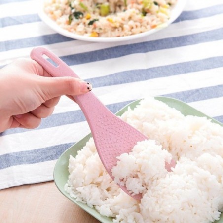 Colher De Arroz Com 2 Peças Plástico Colorido Utensílios 19 Cm - Feira da Madrugada SP