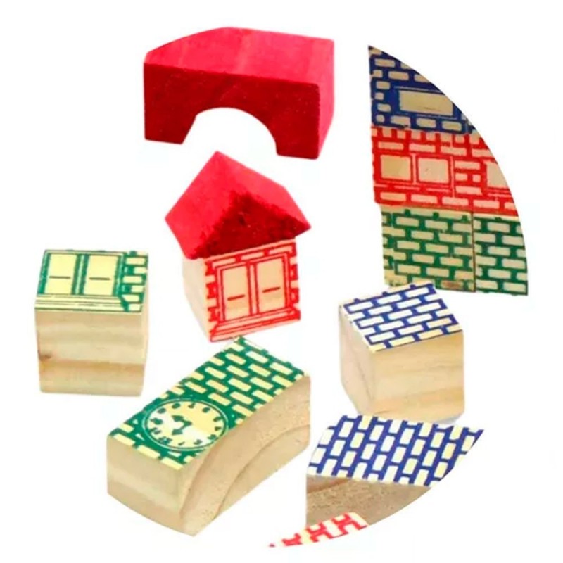 Mega Construção Blocos De Montar Com 54 Peças Brinquedo - Feira da Madrugada SP