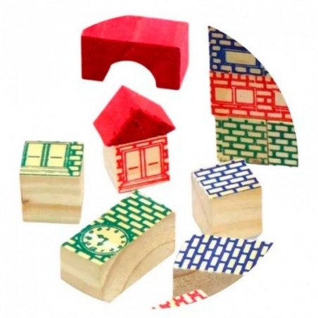 Mega Construção Blocos De Montar Com 54 Peças Brinquedo - Feira da Madrugada SP