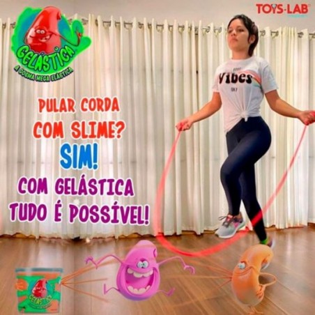 Slime Gelástica Colorida 180g Mega ElasticaPara Brincar Infantil - Feira da Madrugada SP