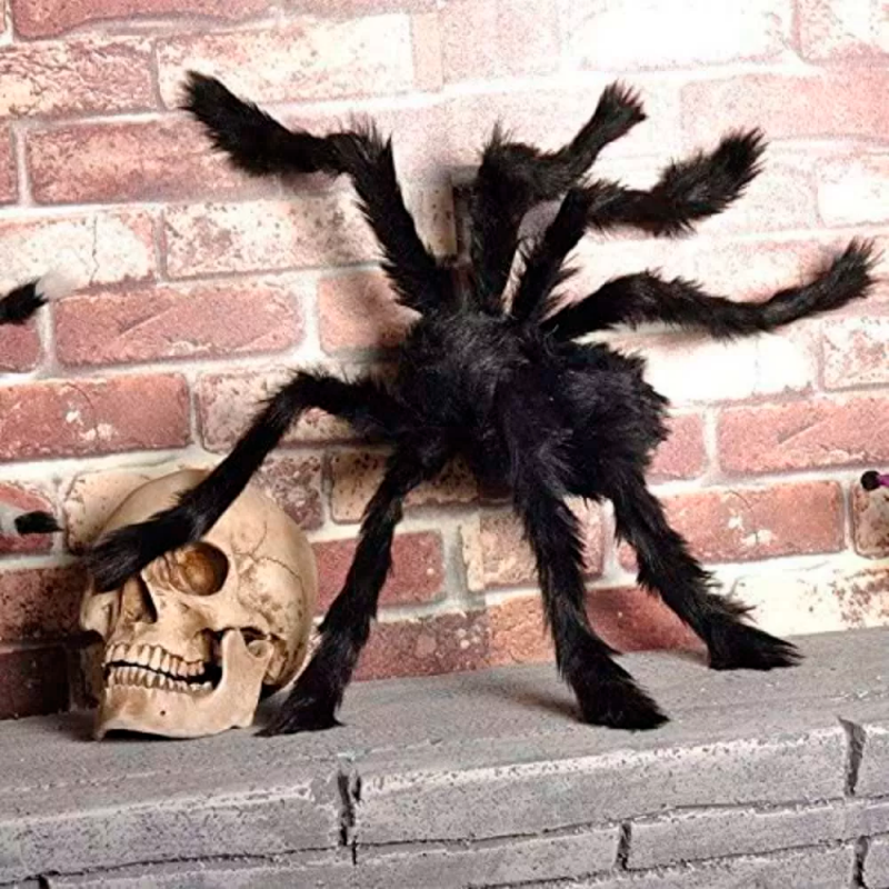 Enfeite Aranha de Plástico Halloween 50cm Decoração - Compre Agora!