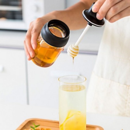 Pote De Vidro Com Meleira 260Ml Porta Mel - Feira da Madrugada SP