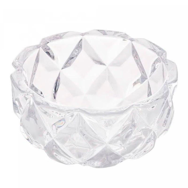 Tigela Bowl Cristal Diamond De Vidro 300Ml Para Sobremesa - Feira da Madrugada SP