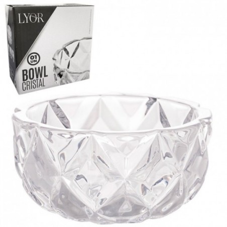 Tigela Bowl Cristal Diamond De Vidro 300Ml Para Sobremesa - Feira da Madrugada SP