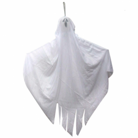 Boneco Fantasma Branco Poliéster 80cm Enfeite Halloween - Compre Agora!