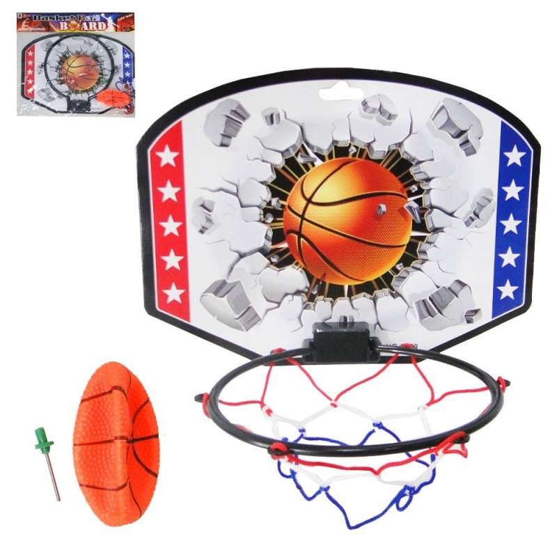 Jogo De Basquete Com Tabela + Aro + Bola De Brinquedo - Feira da Madrugada SP