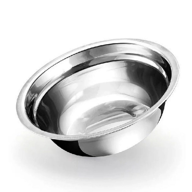 Tigela Redonda Cumbuca Aço Inox 22 Cm - Feira da Madrugada SP