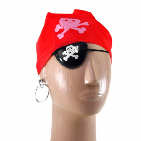 Kit Pirata Com 3 Peças Para O Halloween Festa Fantasia - Compre Agora!
