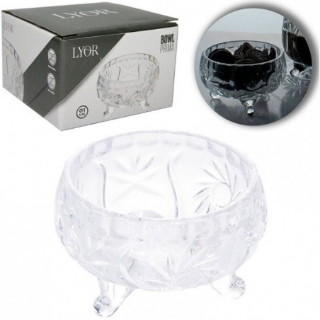 Bomboniere De Vidro Com Pézinhos Bowl Prima 8 Cm - Feira da Madrugada SP