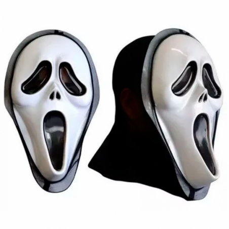 Máscara Pânico Com Capuz Halloween Fantasia Terror - Compre Agora!