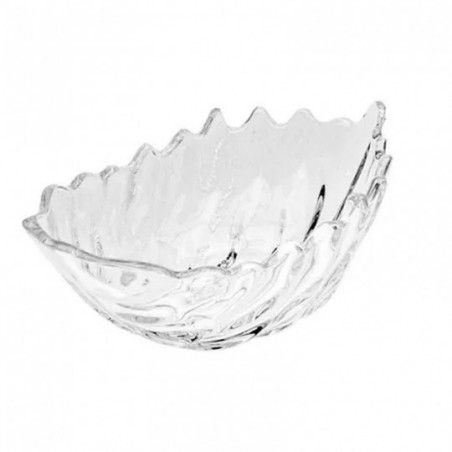 Bomboniere De Vidro Folha 410 Ml Decoração 19 Cm - Feira da Madrugada SP