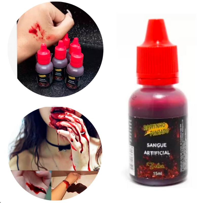 Sangue Artificial Falso 15ml Para Maquiagem Halloween - Compre Agora!
