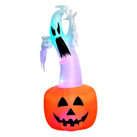 Inflável Abóbora Fantasma Led BIV 1,80m Enfeite Halloween - Compre Agora!