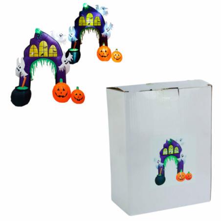 Casa Do Terror Inflável Castelo LED BIV 2,7m Halloween - Compre Agora!