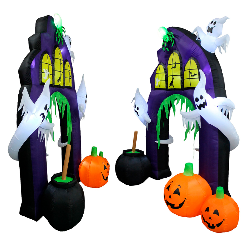 Casa Do Terror Inflável Castelo LED BIV 2,7m Halloween - Compre Agora!