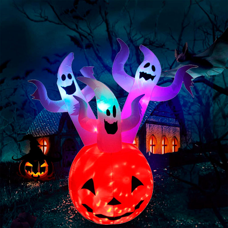 Inflável Família Fantasma LED BIV 1,9m Decoração Halloween - Compre Agora!